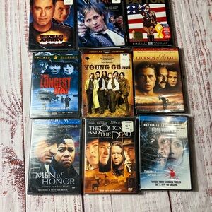 Collection of 9 DVD Movies. Sealed never opened.